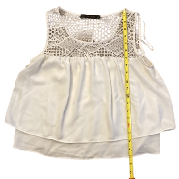 ZARA blouse sleeveless lace layered - Picture 9 of 11